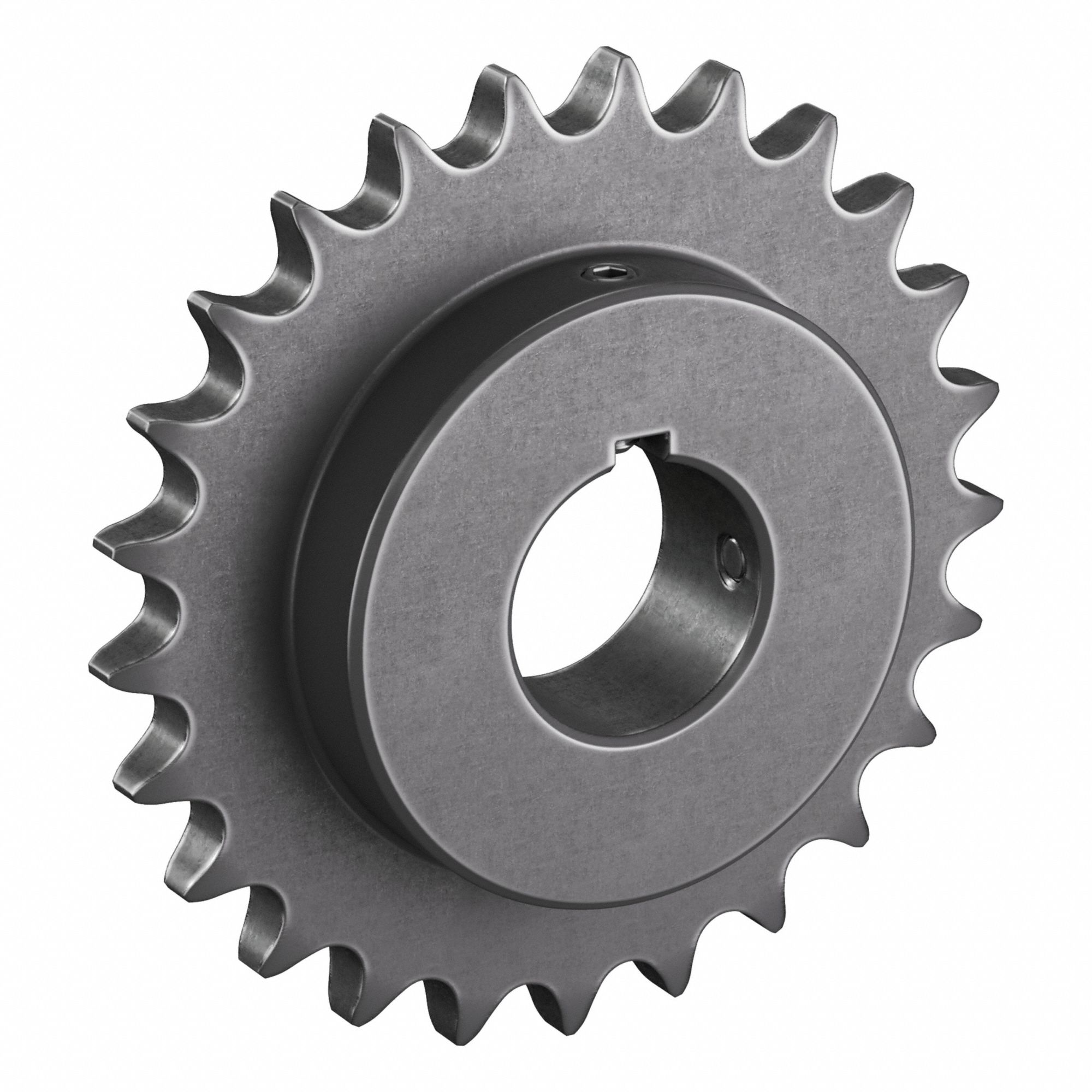 Roller Chain Sprocket: 60, For 3/4 in Chain Pitch, 1 3/4 in Bore Dia, 25 Teeth, Steel