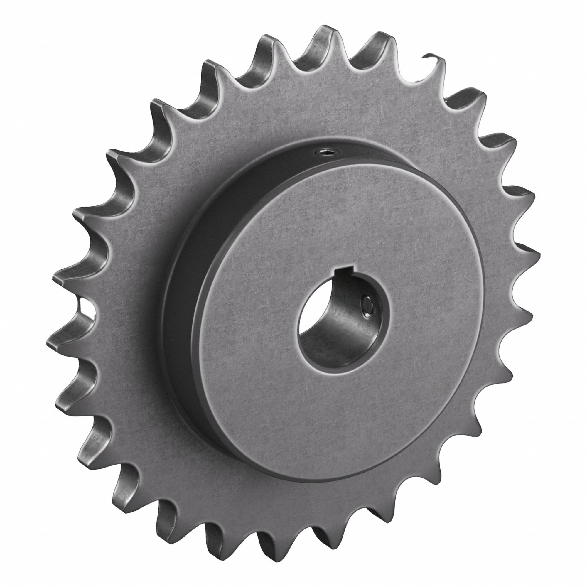 Roller Chain Sprocket: 60, For 3/4 in Chain Pitch, 1 1/8 in Bore Dia, 26 Teeth, Steel