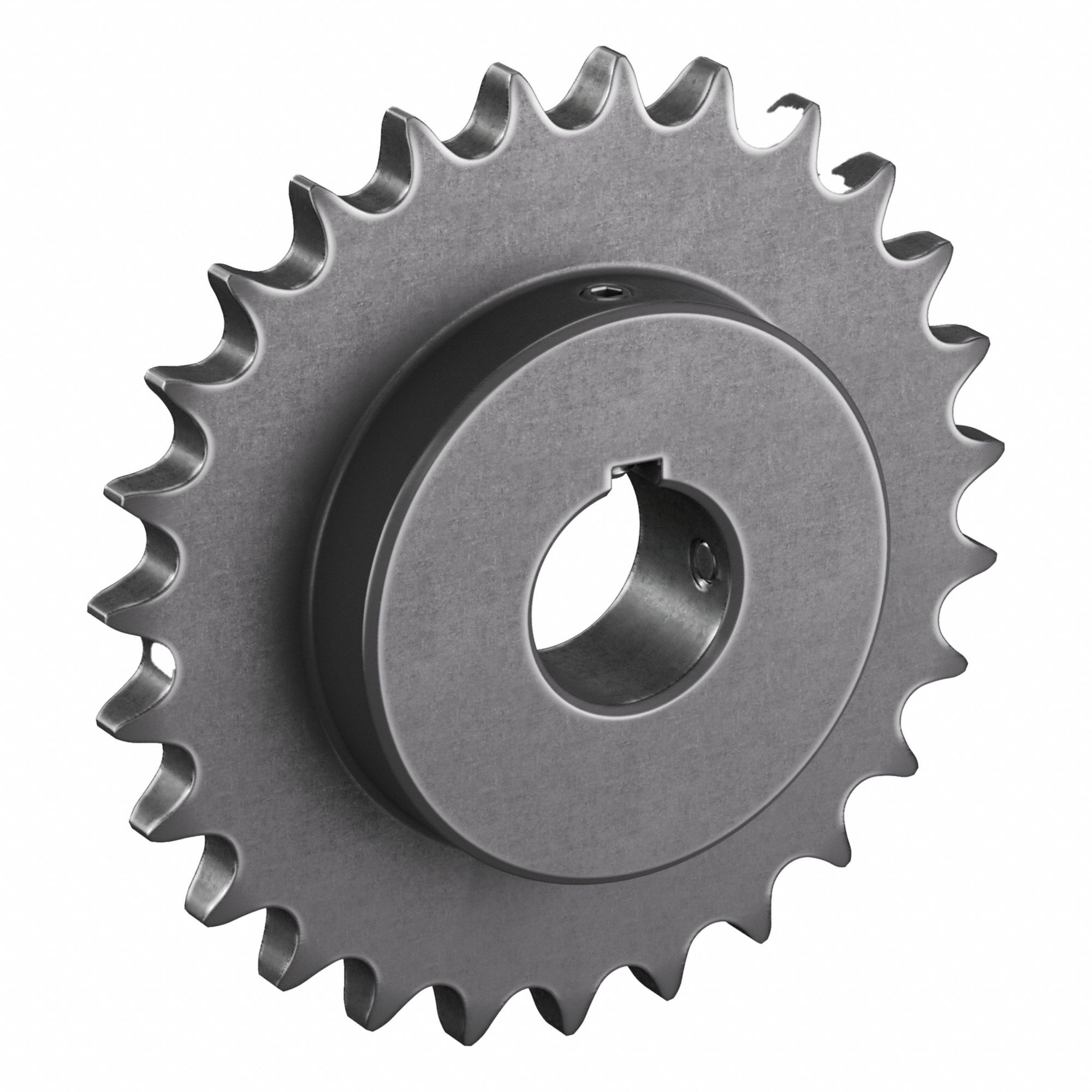 Roller Chain Sprocket: 60, For 3/4 in Chain Pitch, 1 1/2 in Bore Dia, 27 Teeth, Steel