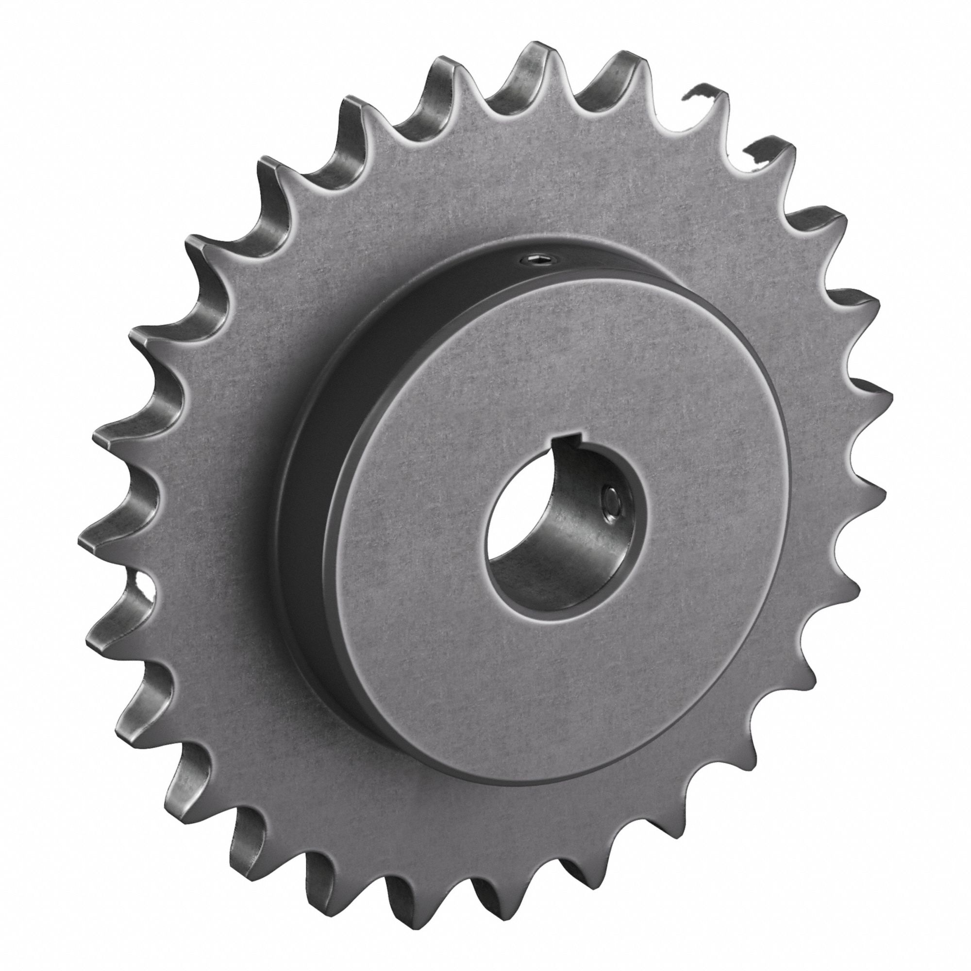 Roller Chain Sprocket: 60, For 3/4 in Chain Pitch, 1 1/4 in Bore Dia, 27 Teeth, Steel