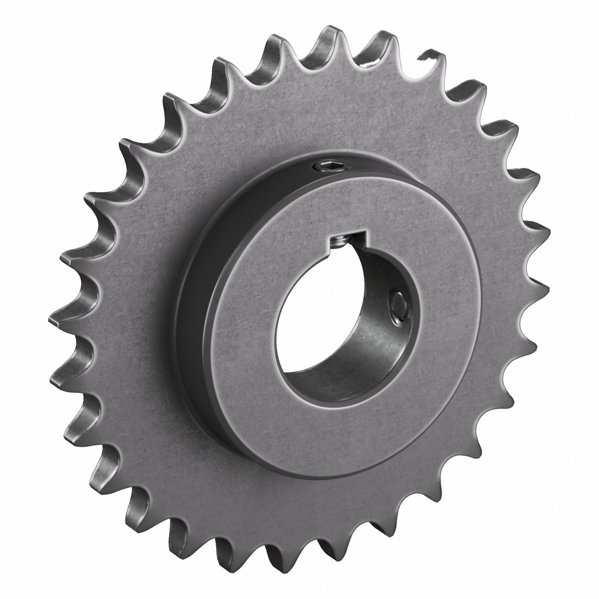 Roller Chain Sprocket: 60, For 3/4 in Chain Pitch, 1 15/16 in Bore Dia, 28 Teeth, Steel