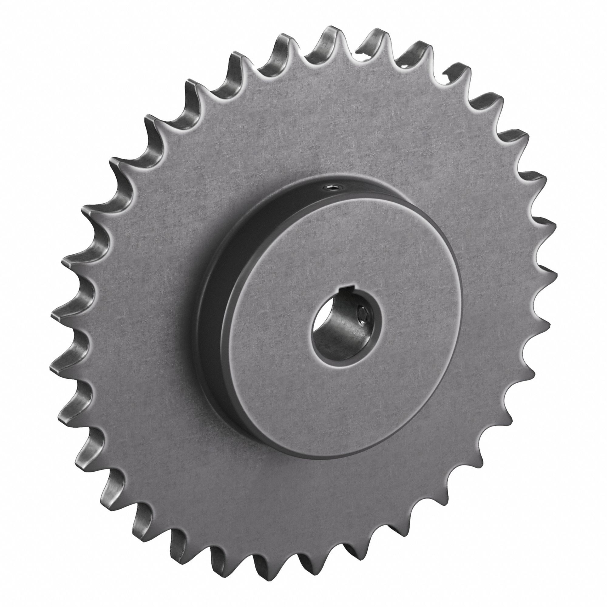 Roller Chain Sprocket: 60, For 3/4 in Chain Pitch, 1 in Bore Dia, 33 Teeth, 7.89 in Pitch Dia