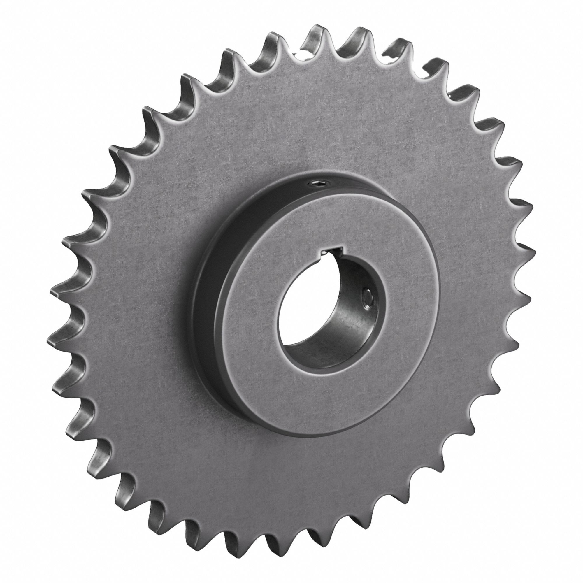Roller Chain Sprocket: 60, For 3/4 in Chain Pitch, 1 3/4 in Bore Dia, 34 Teeth, Steel