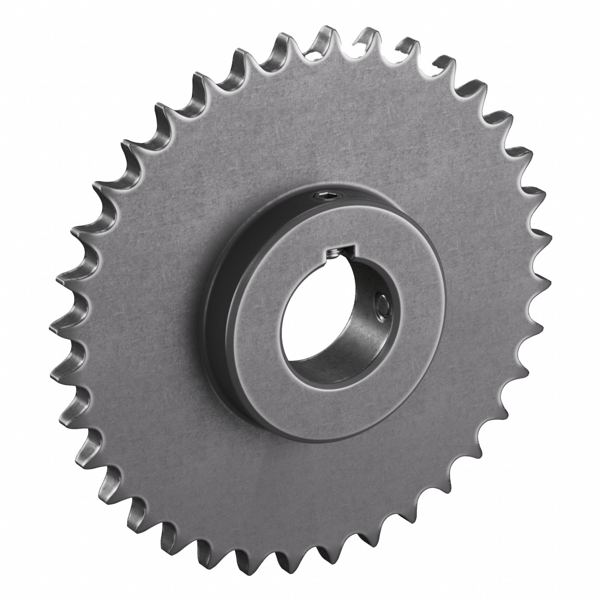 Roller Chain Sprocket: 60, For 3/4 in Chain Pitch, 2 in Bore Dia, 36 Teeth, Steel