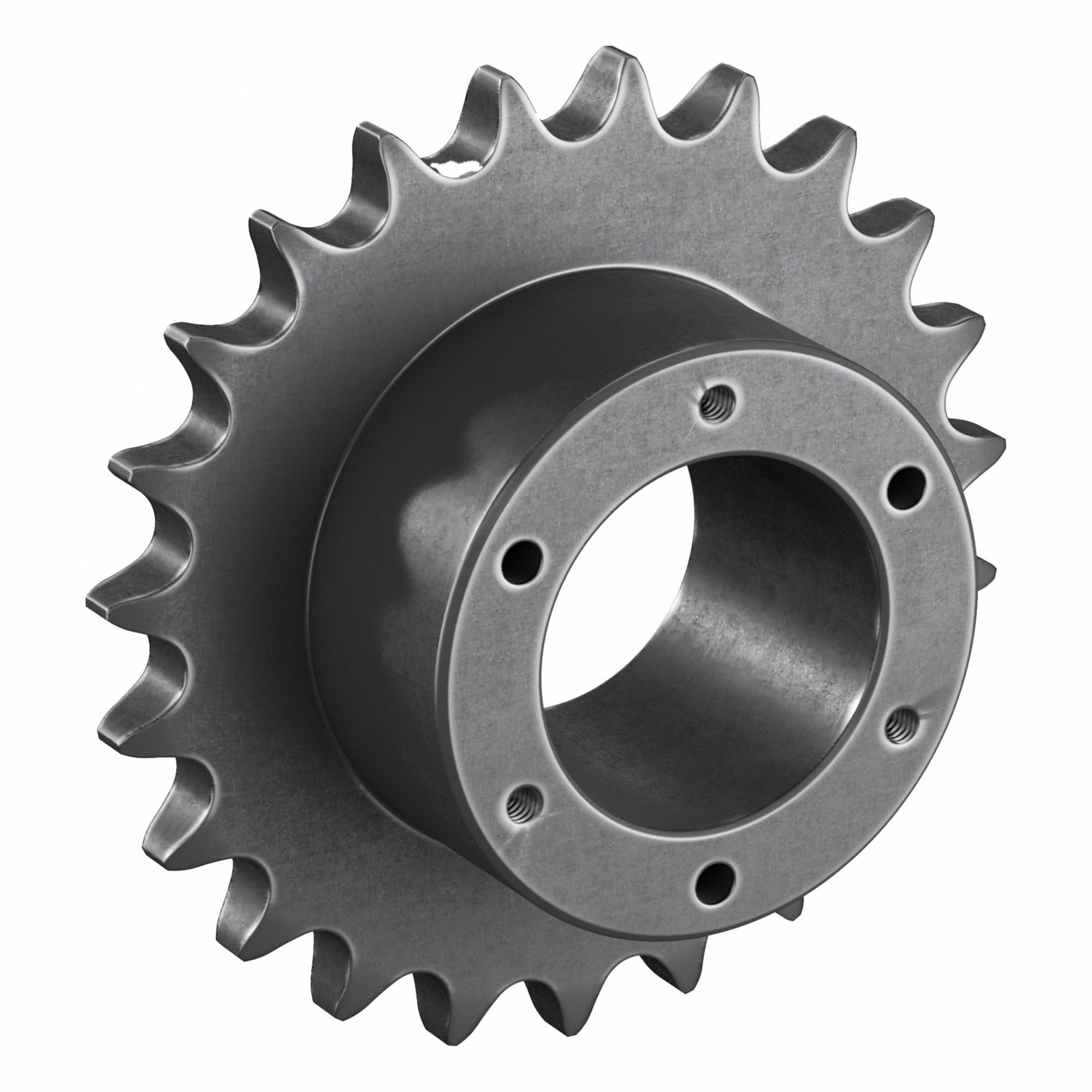 Bushed Roller Chain Sprocket: For 60 Chain, 23 Teeth, 5.508 in Pitch Dia, 5.91 in Outside Dia