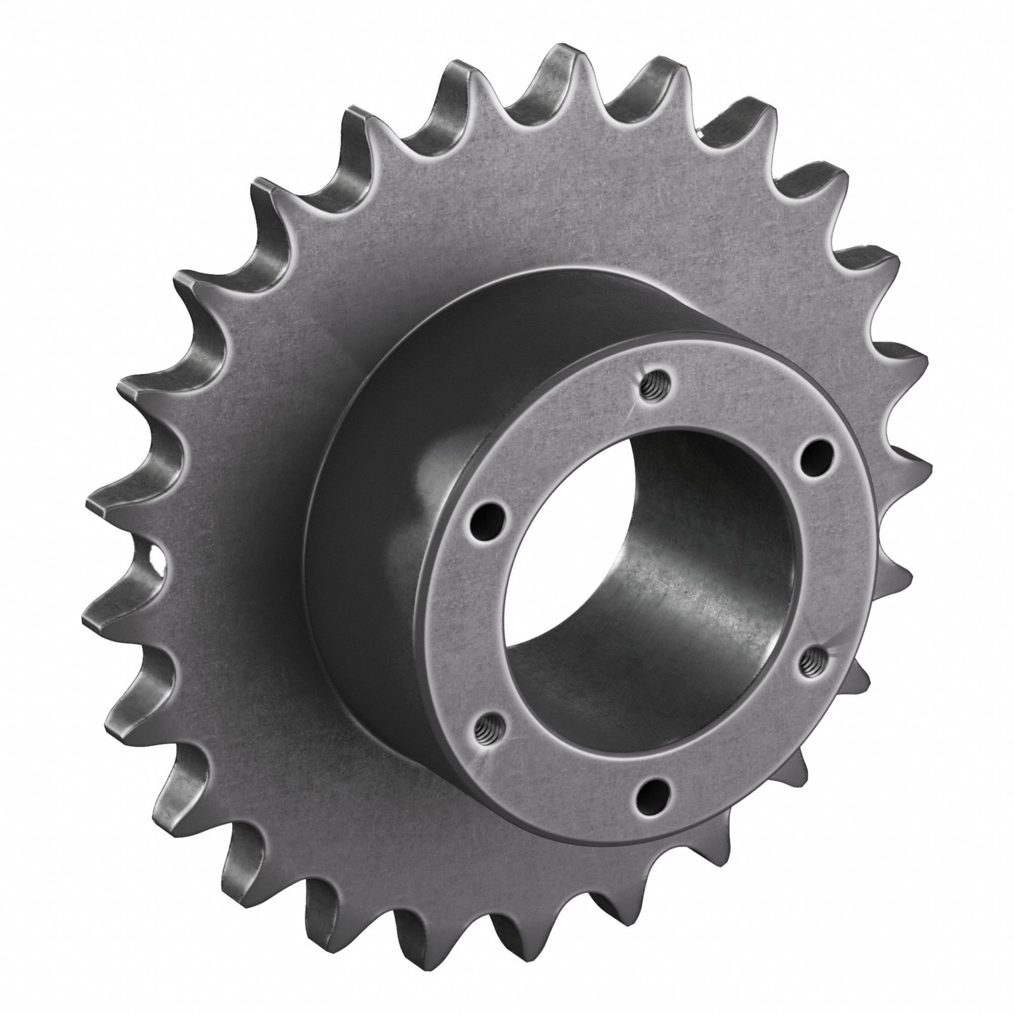 Bushed Roller Chain Sprocket: For 60 Chain, 25 Teeth, 5.984 in Pitch Dia, 6.39 in Outside Dia