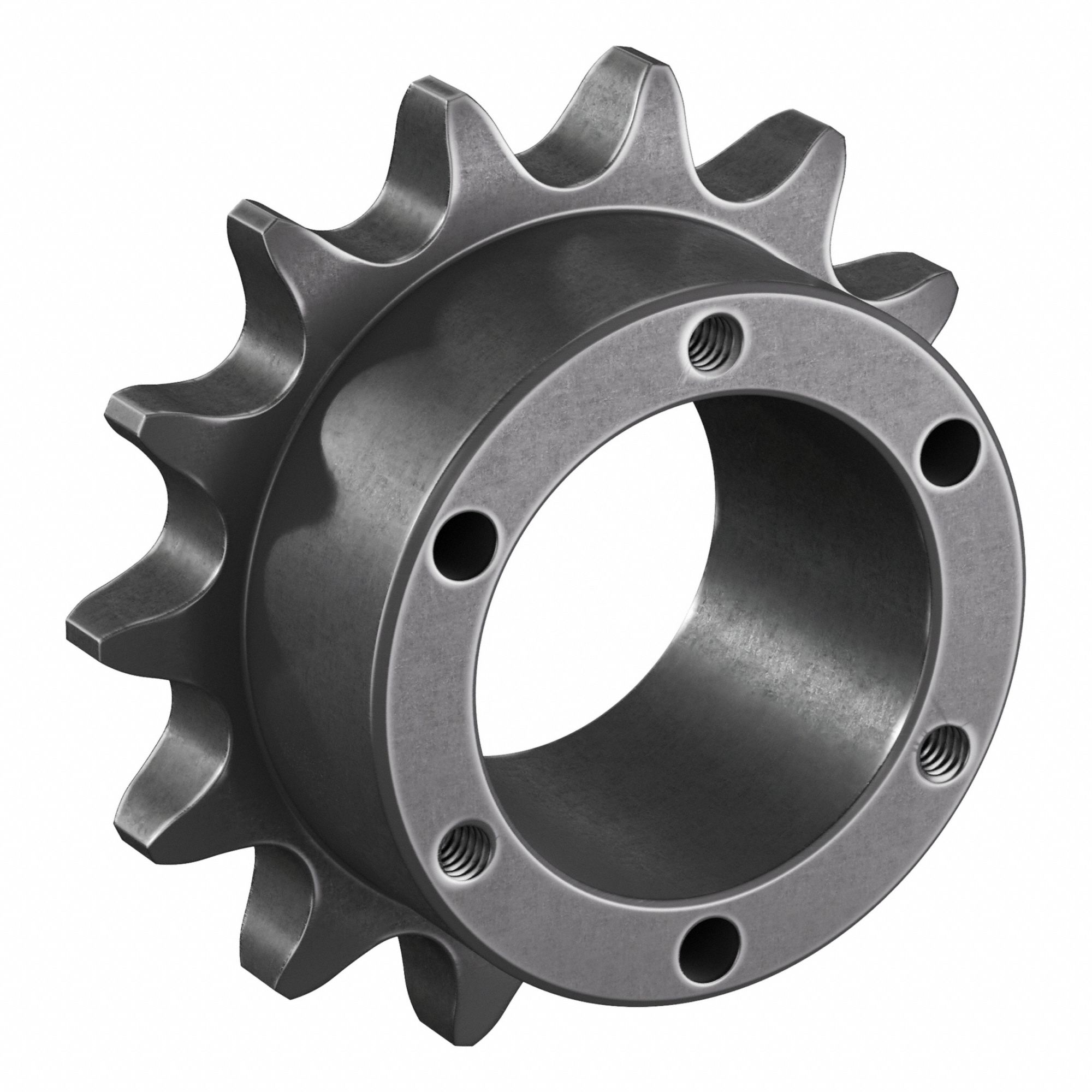 Bushed Roller Chain Sprocket: For 60 Chain, 14 Teeth, 3.371 in Pitch Dia, 3.74 in Outside Dia