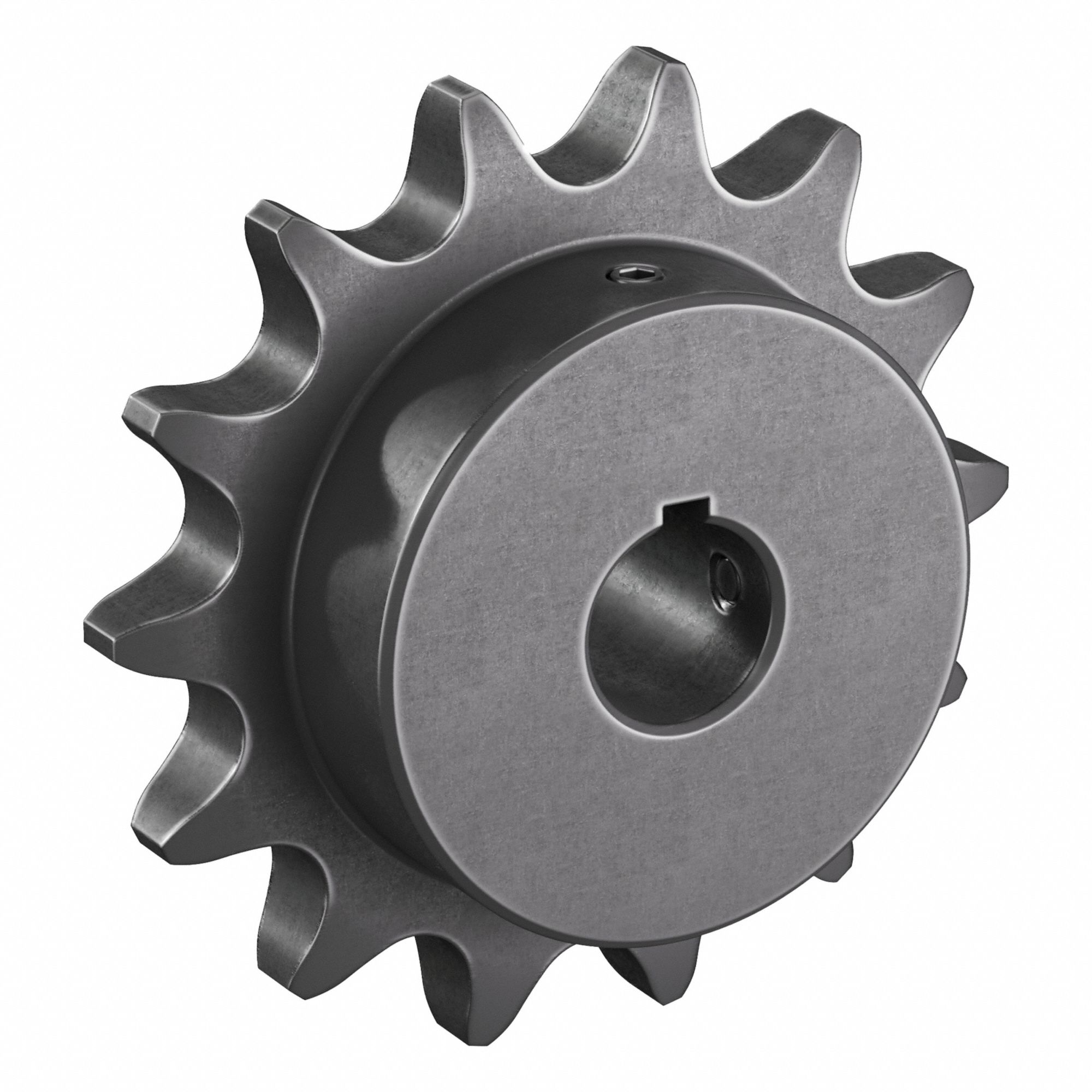 Roller Chain Sprocket: 80, For 1 in Chain Pitch, 1 in Bore Dia, 14 Teeth, 4.494 in Pitch Dia