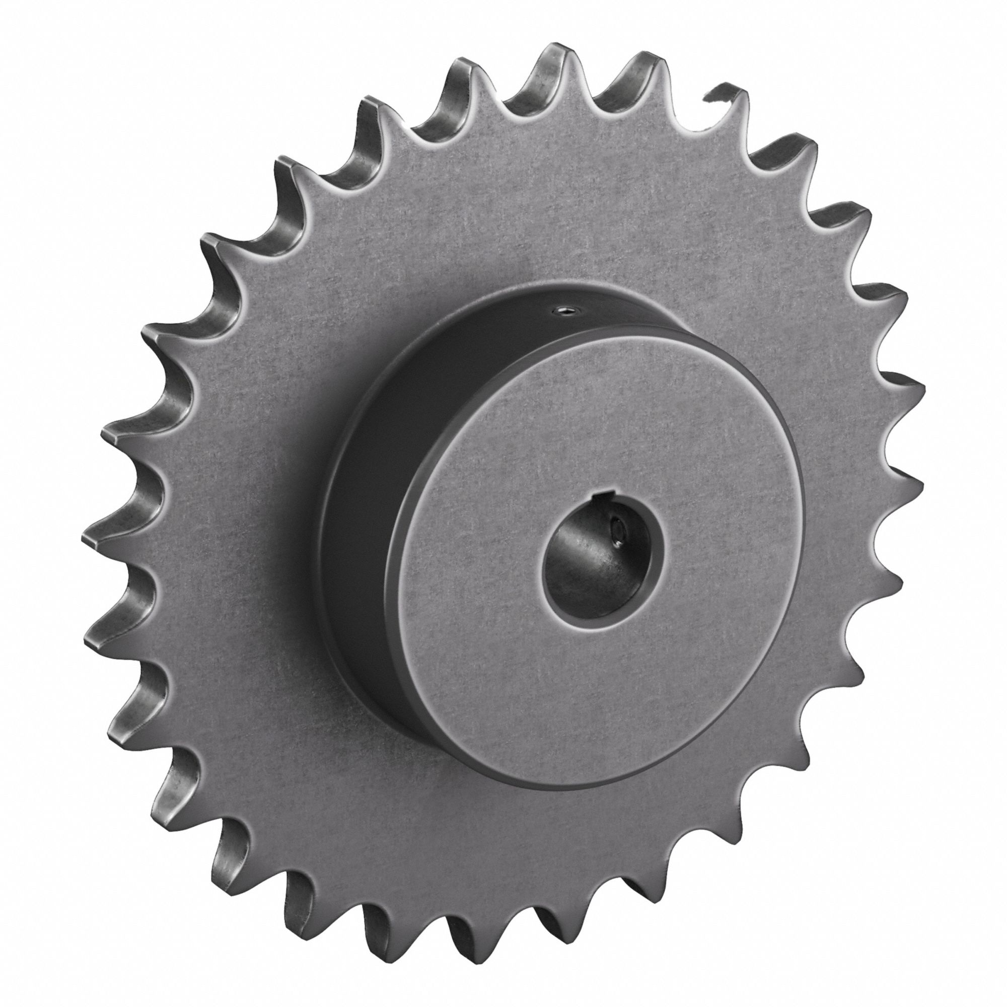 Roller Chain Sprocket: 80, For 1 in Chain Pitch, 1 3/16 in Bore Dia, 28 Teeth, Steel