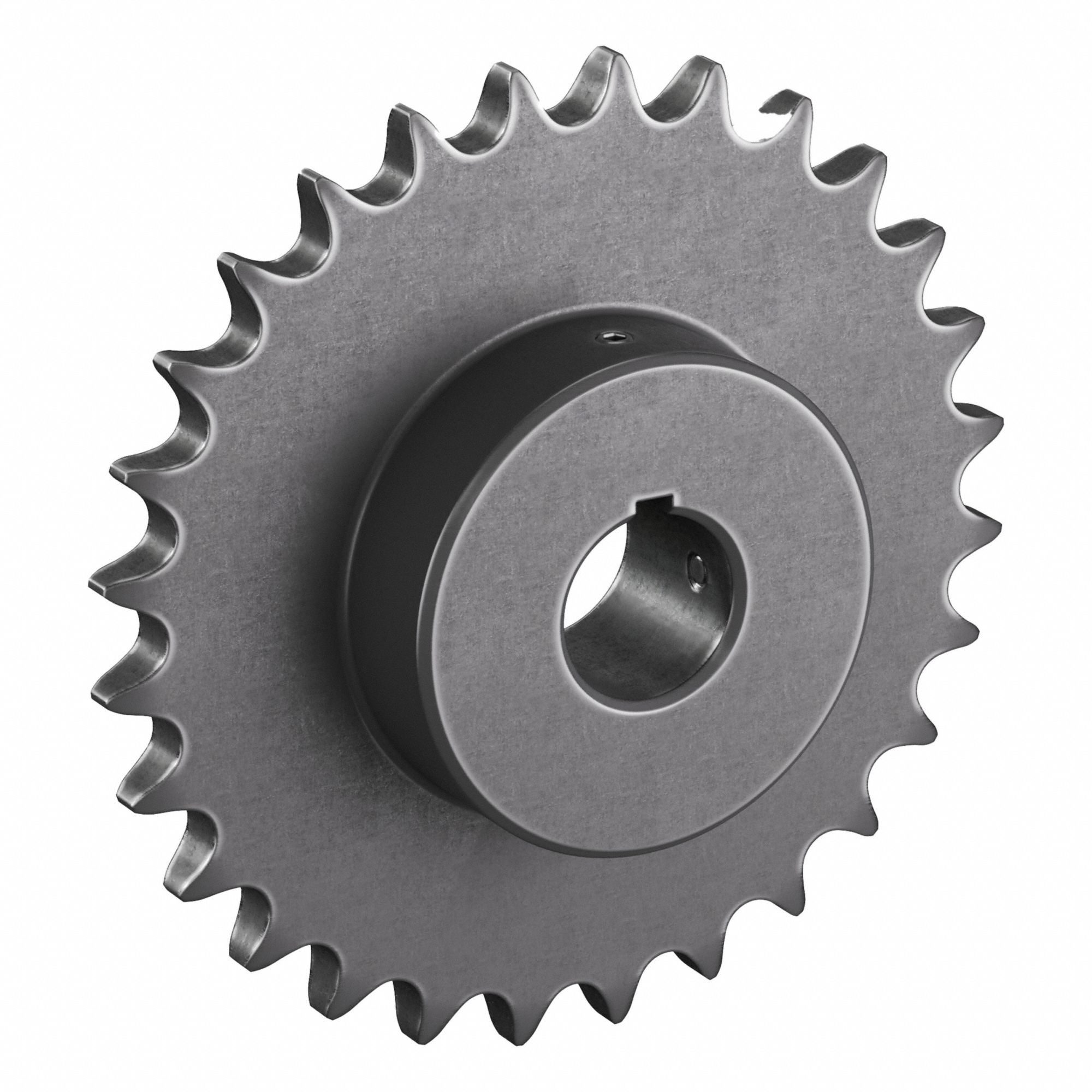 Roller Chain Sprocket: 80, For 1 in Chain Pitch, 1 3/4 in Bore Dia, 28 Teeth, Steel
