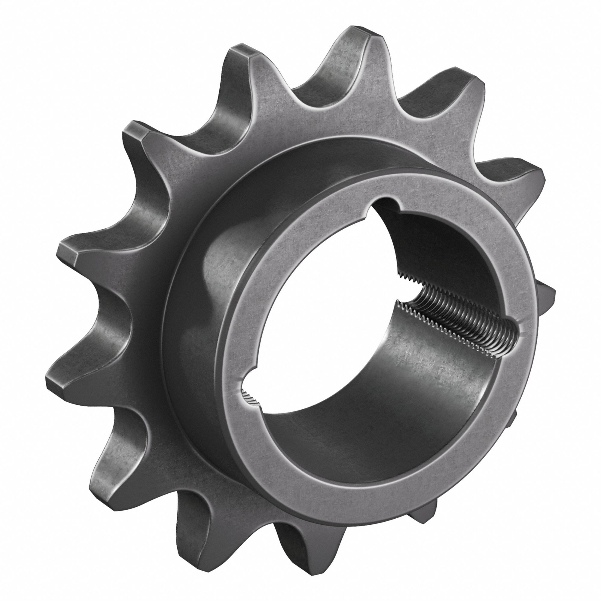 Bushed Roller Chain Sprocket: For 80 Chain, 13 Teeth, 4.179 in Pitch Dia, Steel