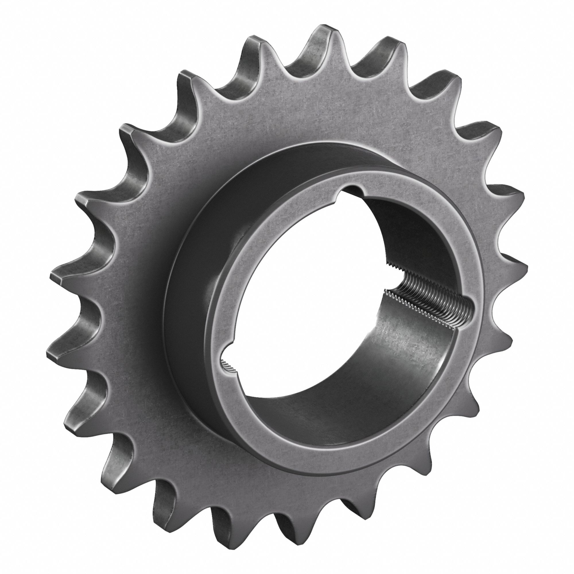 Bushed Roller Chain Sprocket: For 80 Chain, 21 Teeth, 6.71 in Pitch Dia, 7.235 in Outside Dia