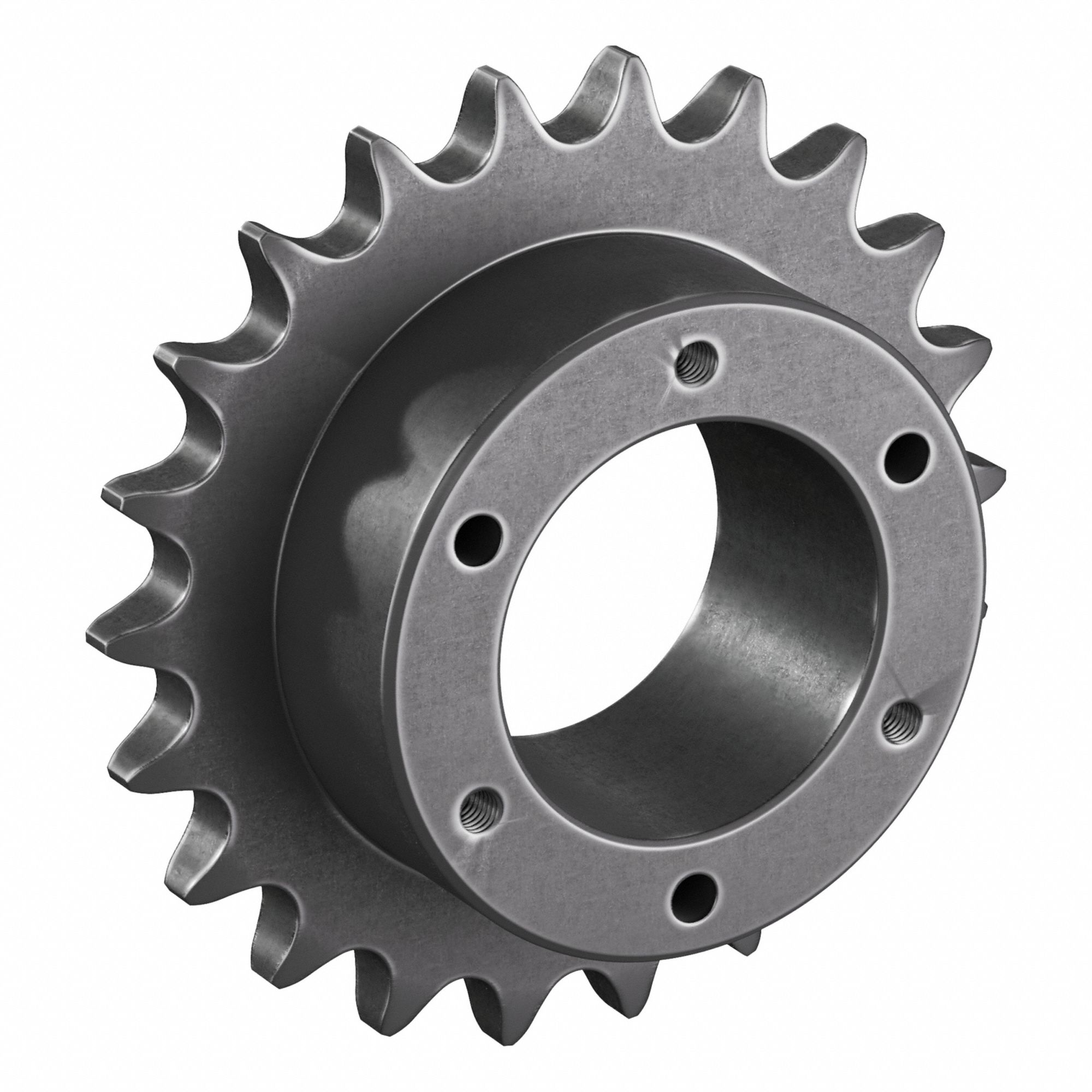 Bushed Roller Chain Sprocket: For 80 Chain, 22 Teeth, 7.027 in Pitch Dia, 7.56 in Outside Dia