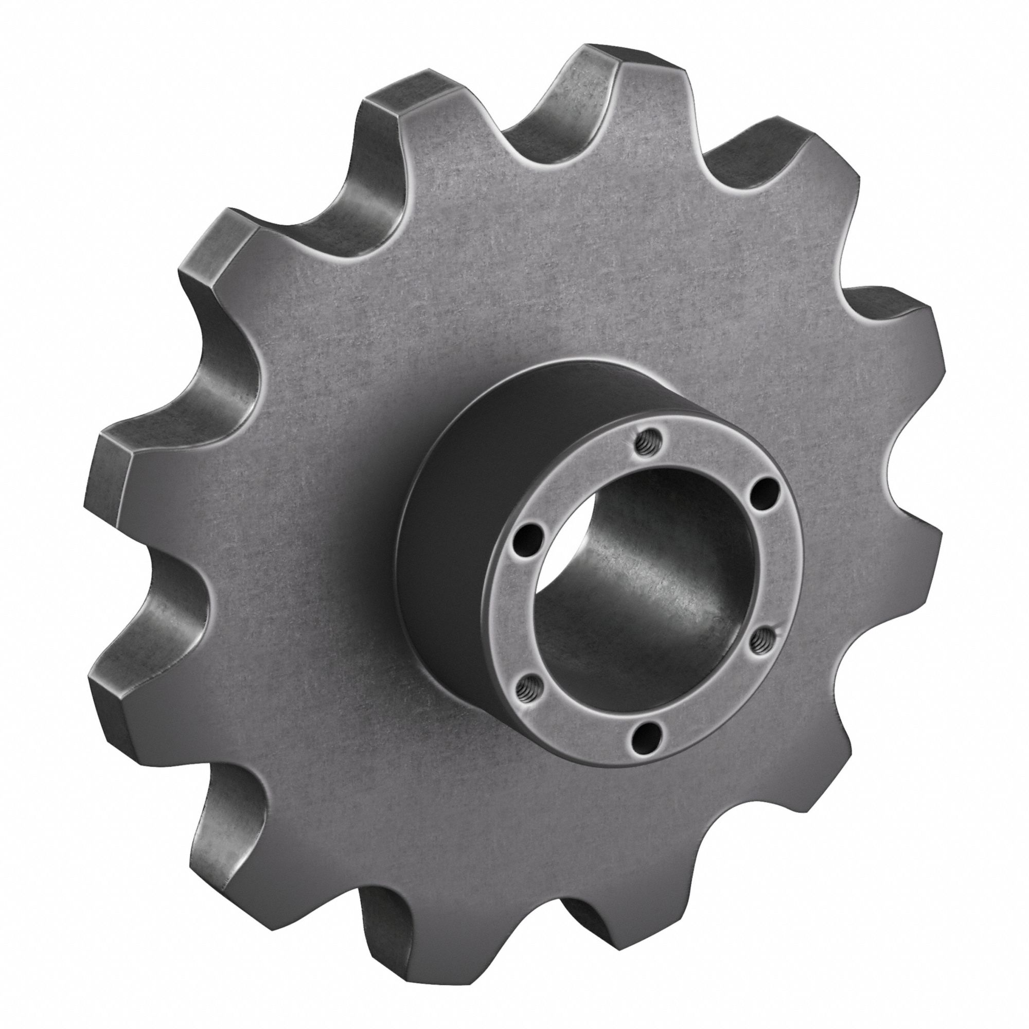 Bushed Roller Chain Sprocket: For 80 Chain, 12 Teeth, 6.71 in Pitch Dia, 7.235 in Outside Dia