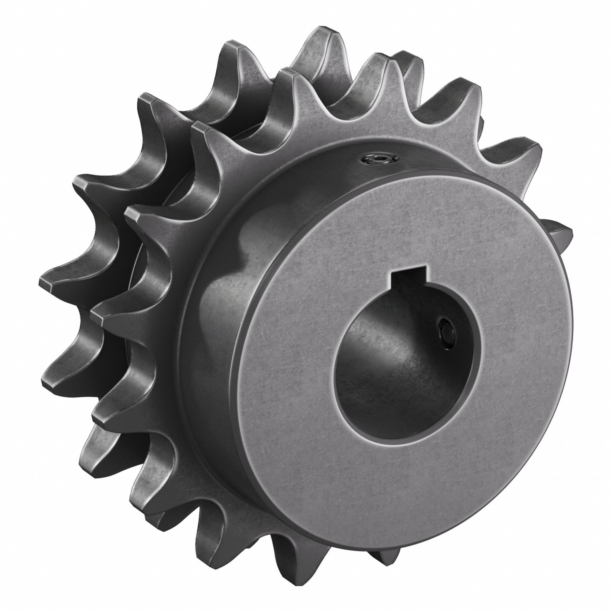 Roller Chain Sprocket: 50-2, For 5/8 in Chain Pitch, 1 in Bore Dia, 16 Teeth, Steel