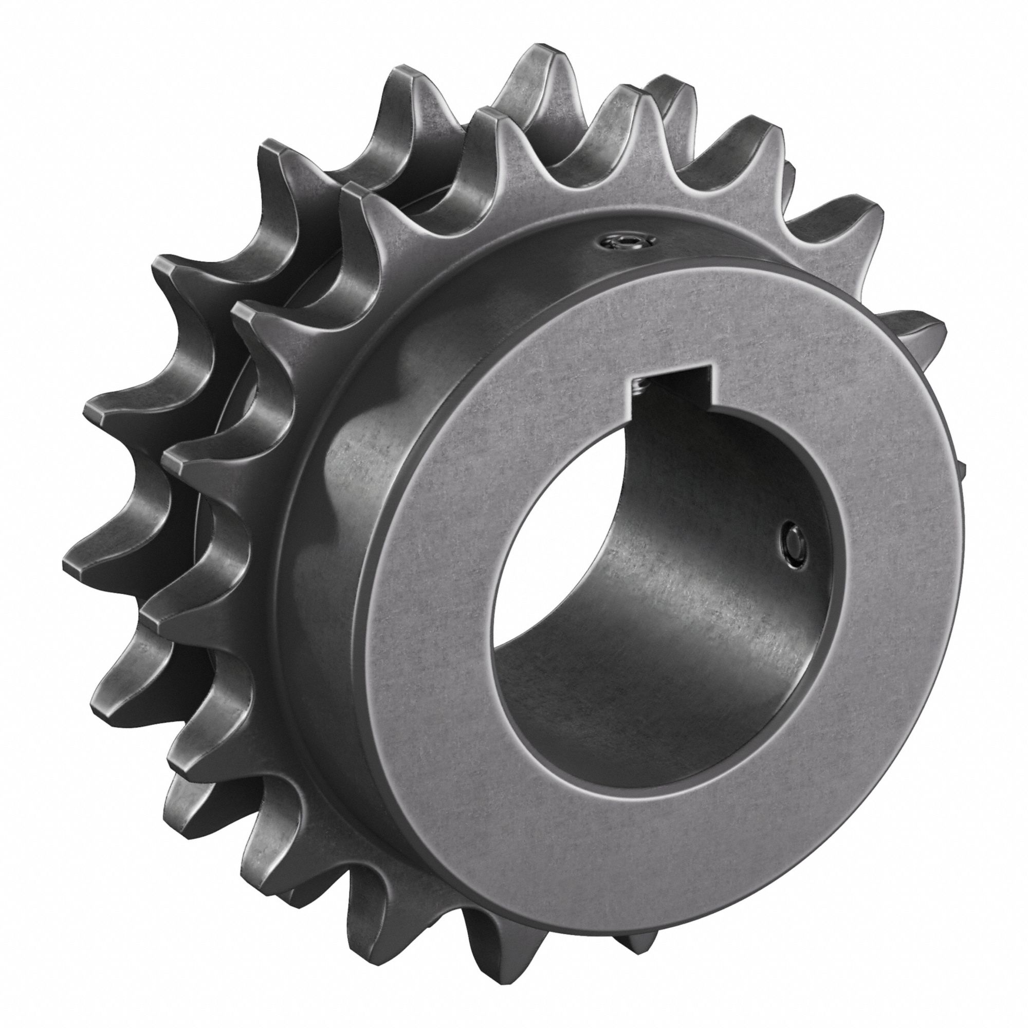 Roller Chain Sprocket: 50-2, For 5/8 in Chain Pitch, 1 5/8 in Bore Dia, 18 Teeth, Steel