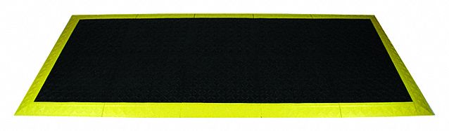 Ergo Advantage Mat Edging Recycled Pvc Yellow 2 Pk 33vl89 A6 Y Grainger