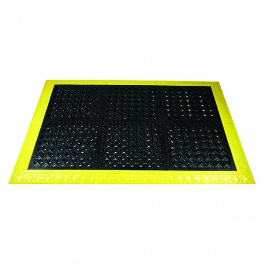 ERGO ADVANTAGE Interlocking Drainage Mat, 5 ft Mat Length, 3 ft Mat ...