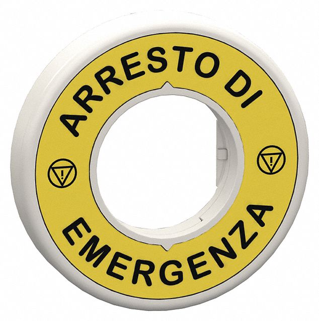 LegndRing, ArrestoEmergenza, Blk/Ylw, Round