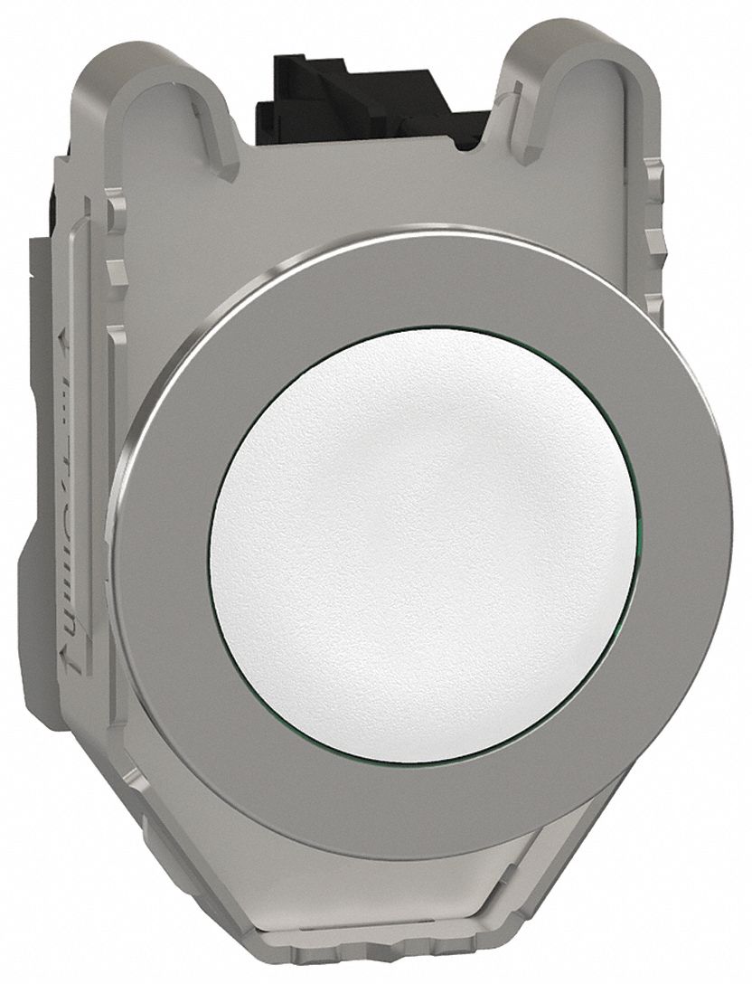 Flush Push Button Operator: Non-Illuminated, Flush Profile, Metallic, 30 mm, 1NO