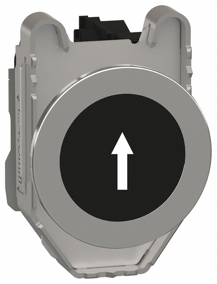 FlushPushButtonOperator, NonIllum, Blk,