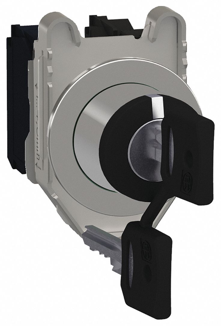 SCHNEIDER ELECTRIC Selector Switch, 30 mm, 3, Maintained / Maintained ...