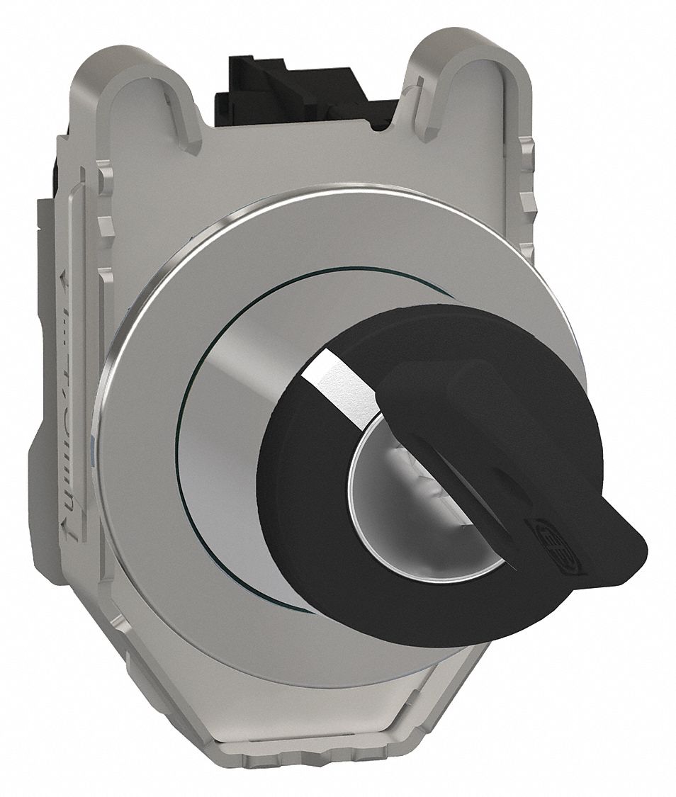 SCHNEIDER ELECTRIC Selector Switch, 30 mm, 2, Maintained / Maintained