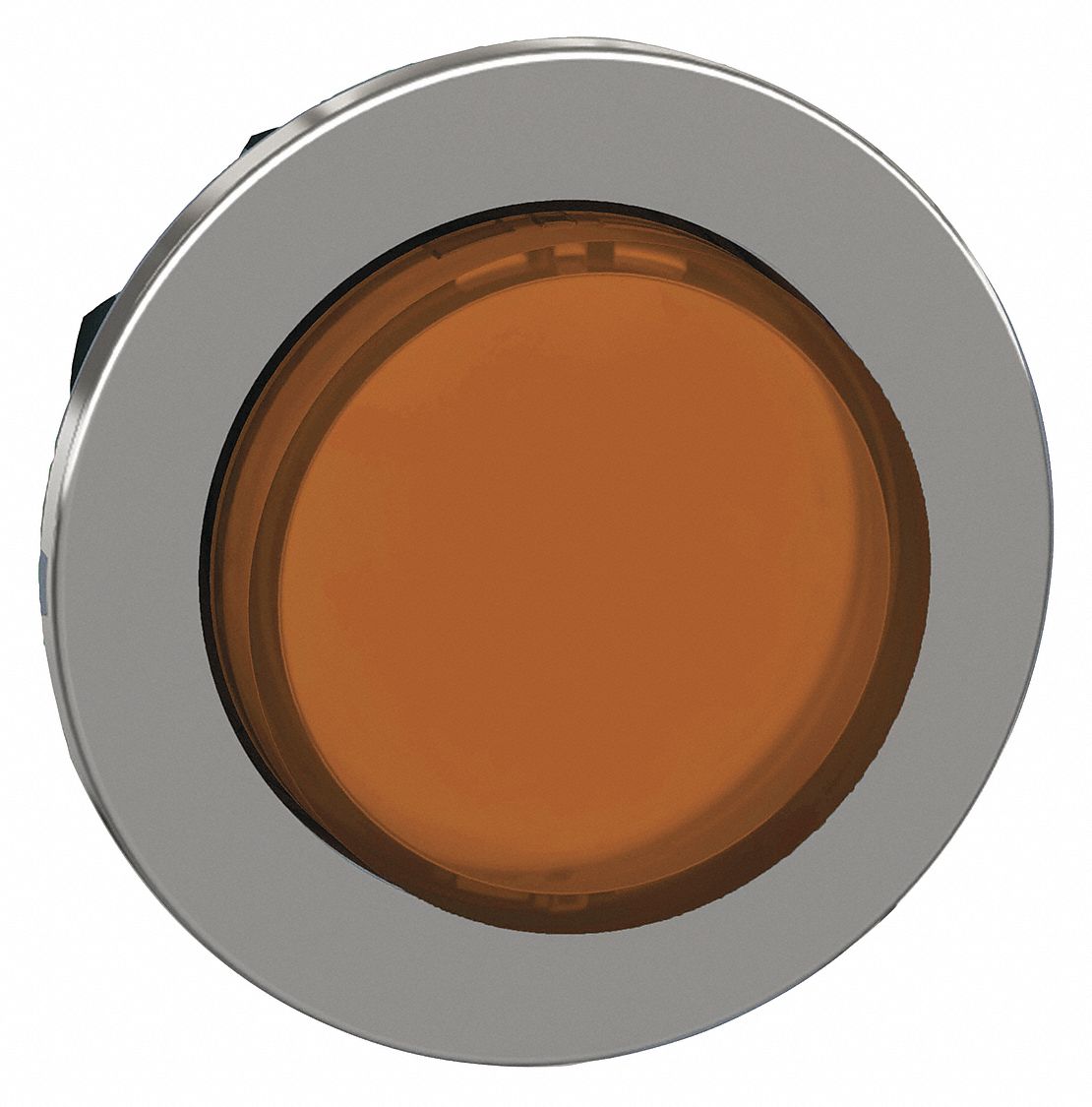 Extended Push Button: Orange, 30 mm Mounting Size, Metallic, Maintained