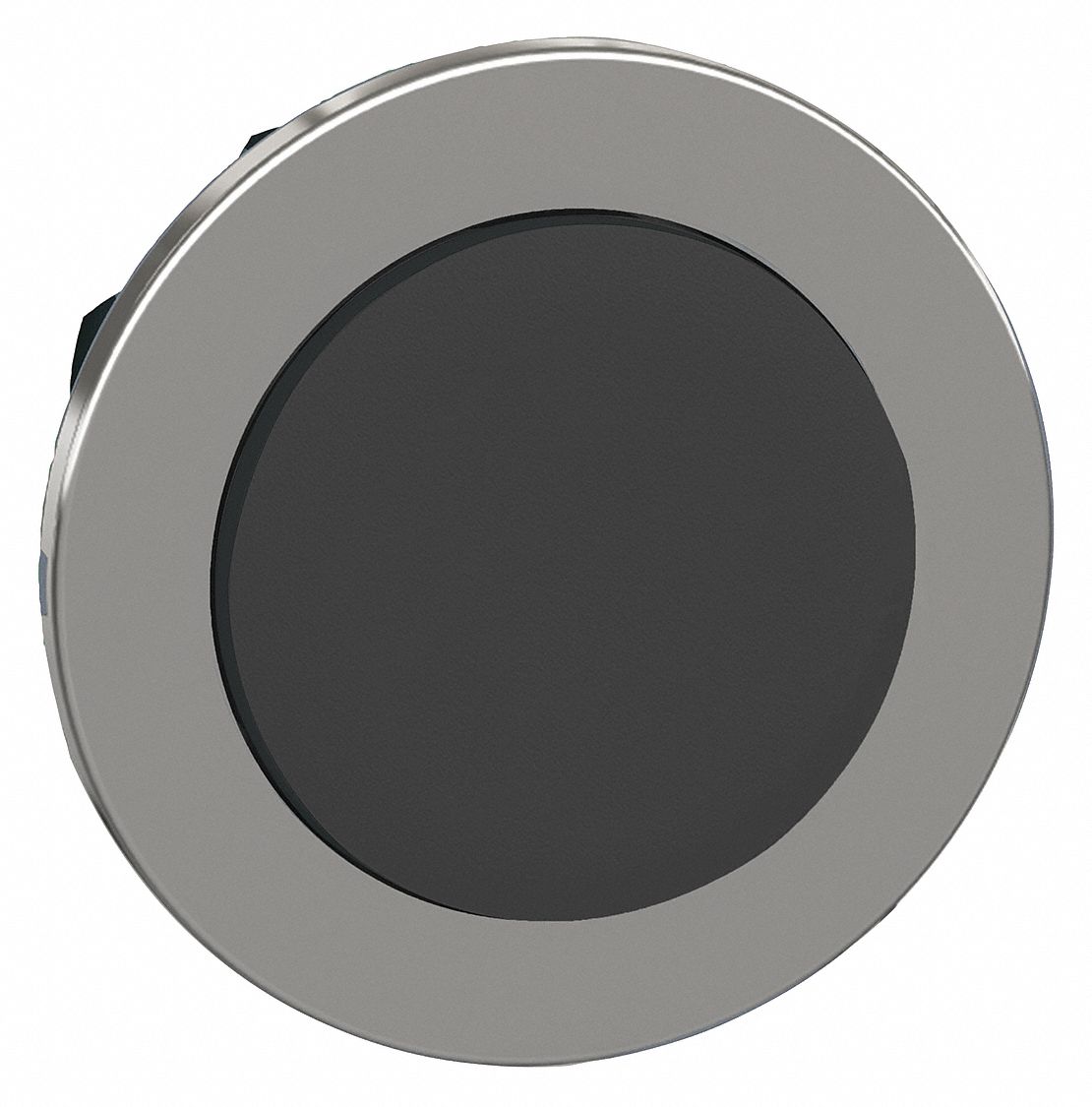 Extended Push Button: Black, 30 mm Mounting Size, Metallic, Momentary