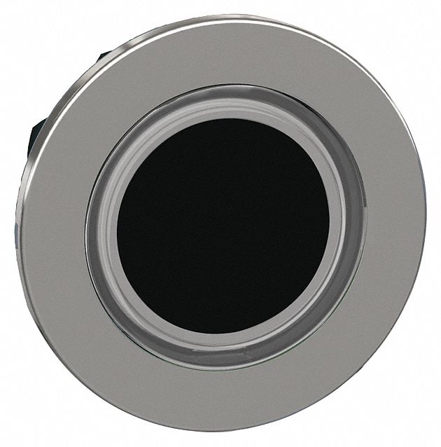 Flush Push Button: White, 30 mm Mounting Size, Metallic, Momentary