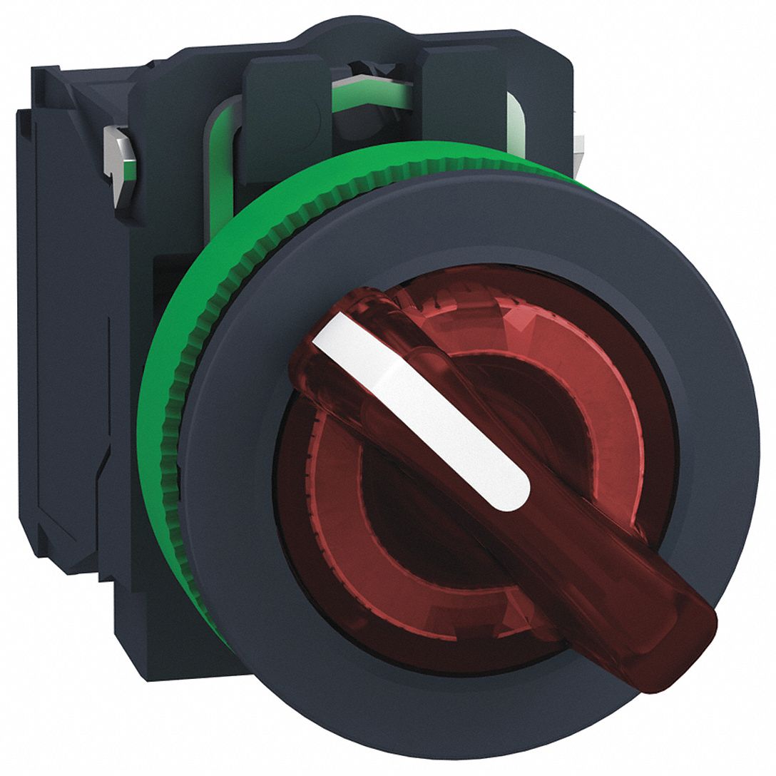 Action Schneider Electric Avis SCHNEIDER ELECTRIC 30 mm Illuminated Selector Switch, Maintained