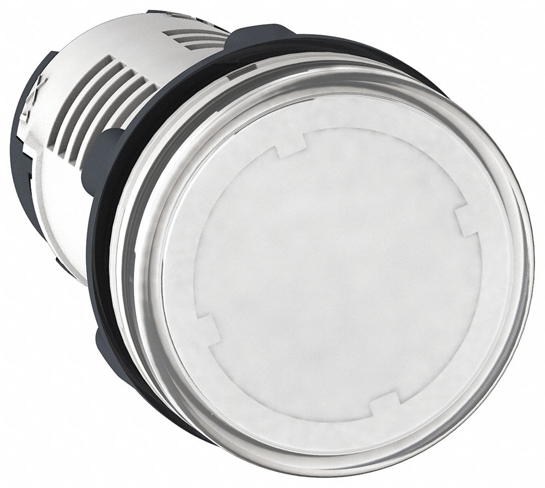 Pilot Light: 22 mm Panel Mounting Hole Dia, LED, Clear, XB7