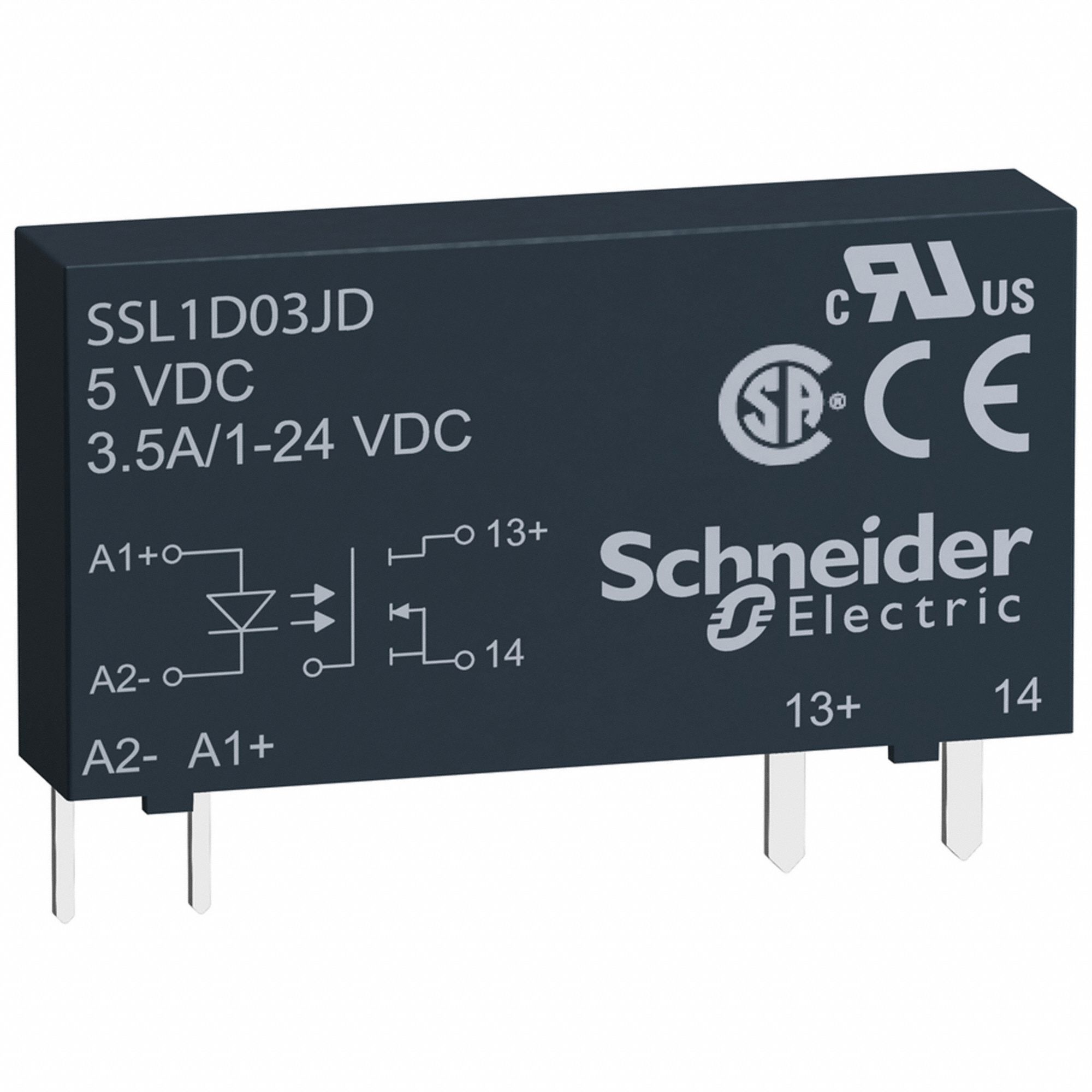 Solid State Relay: 3.5 A Current Rating, 3 to 12V DC, Pin Termination