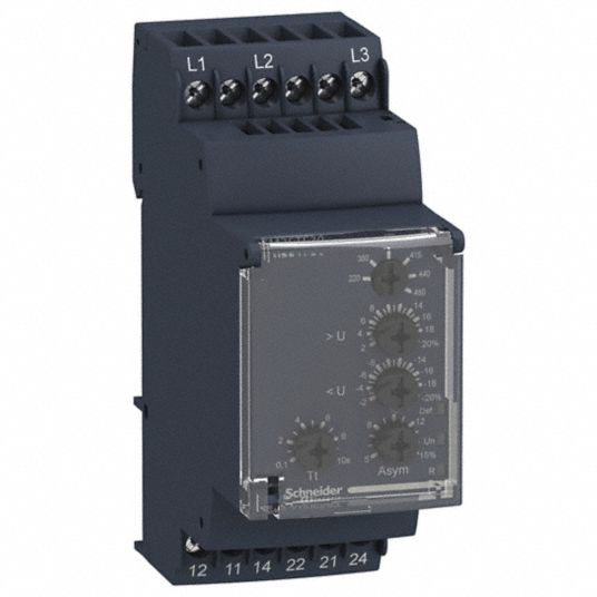 SCHNEIDER ELECTRIC Voltage Sensing Relay, 5A 120/240V, 6 Pins