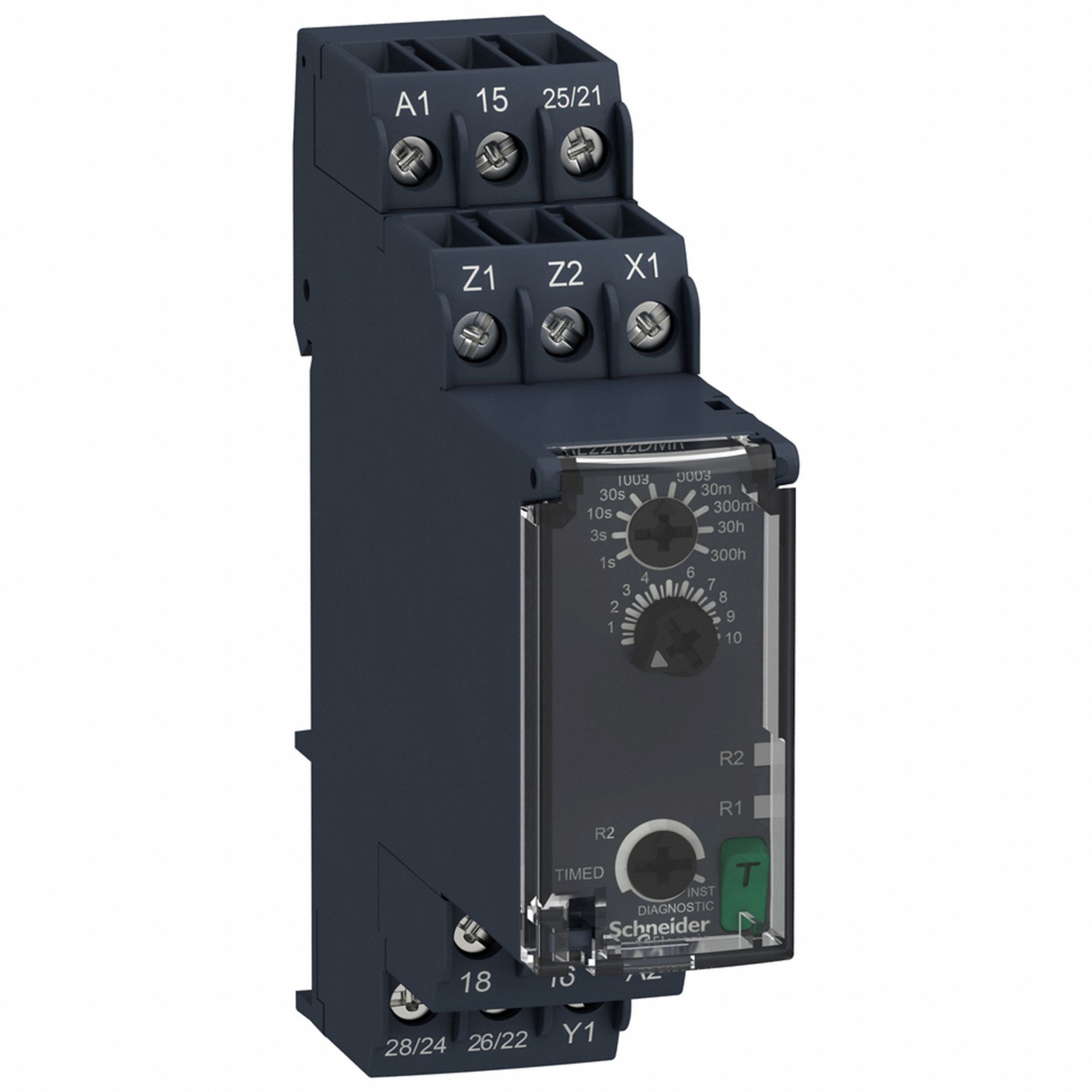 SCHNEIDER, DINRail Mounted, 24V AC, Time Delay Relay 55WM64