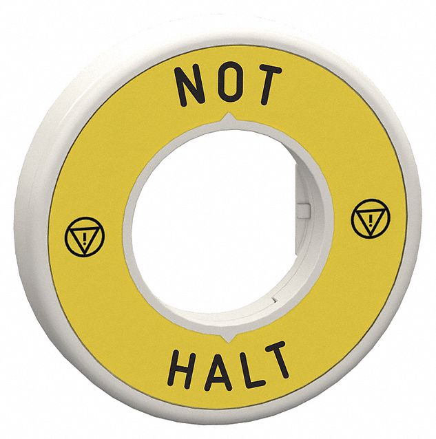 LegendRing, Not-Halt, Black/Yellow, Round