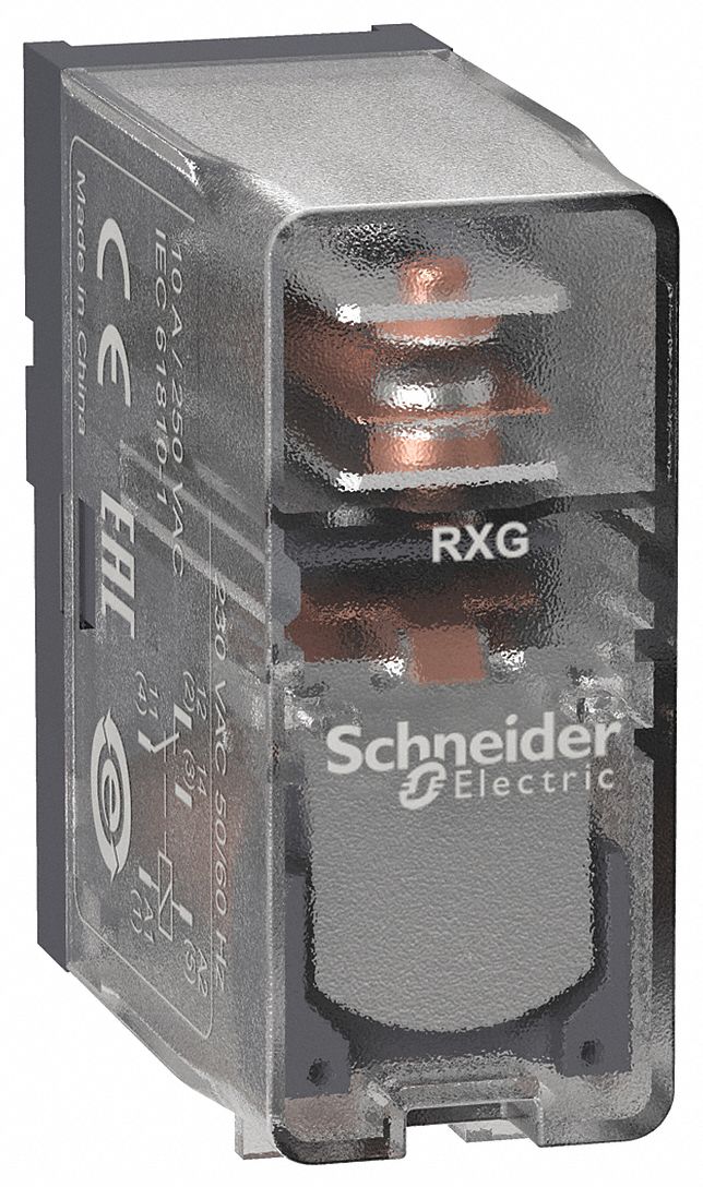SCHNEIDER ELECTRIC Plug In Relay, 230V AC Coil Volts, 10A 250V AC