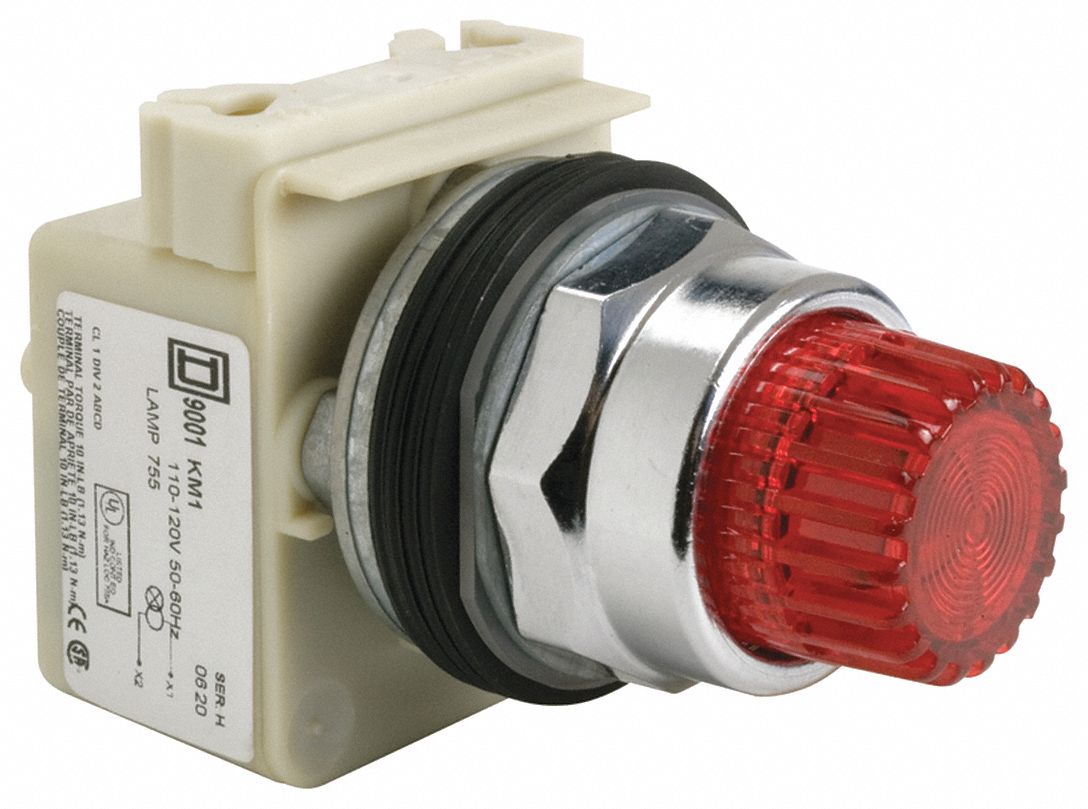 IllumPushButton, FullVoltage, Red