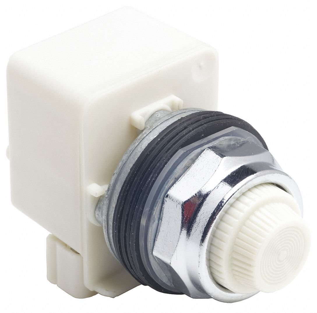 Pilot Light: 30 mm Panel Mounting Size, White, LED, 9001K Series