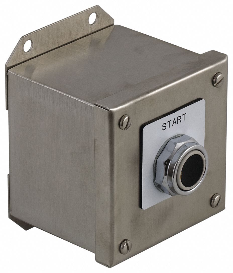 Control Station: Selector Switch, 0 Pilot Lights, 1NO/1NC, Hand/Off/Auto