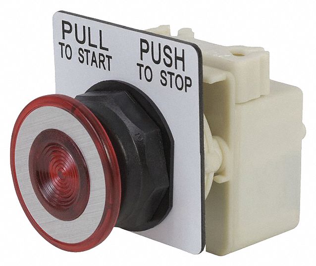 SCHNEIDER ELECTRIC Push Button, 30 mm, Momentary Push / Maintained