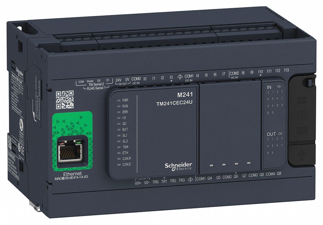 SCHNEIDER ELECTRIC Logic Controller, 100 to 240V AC Input Voltage, 2.0