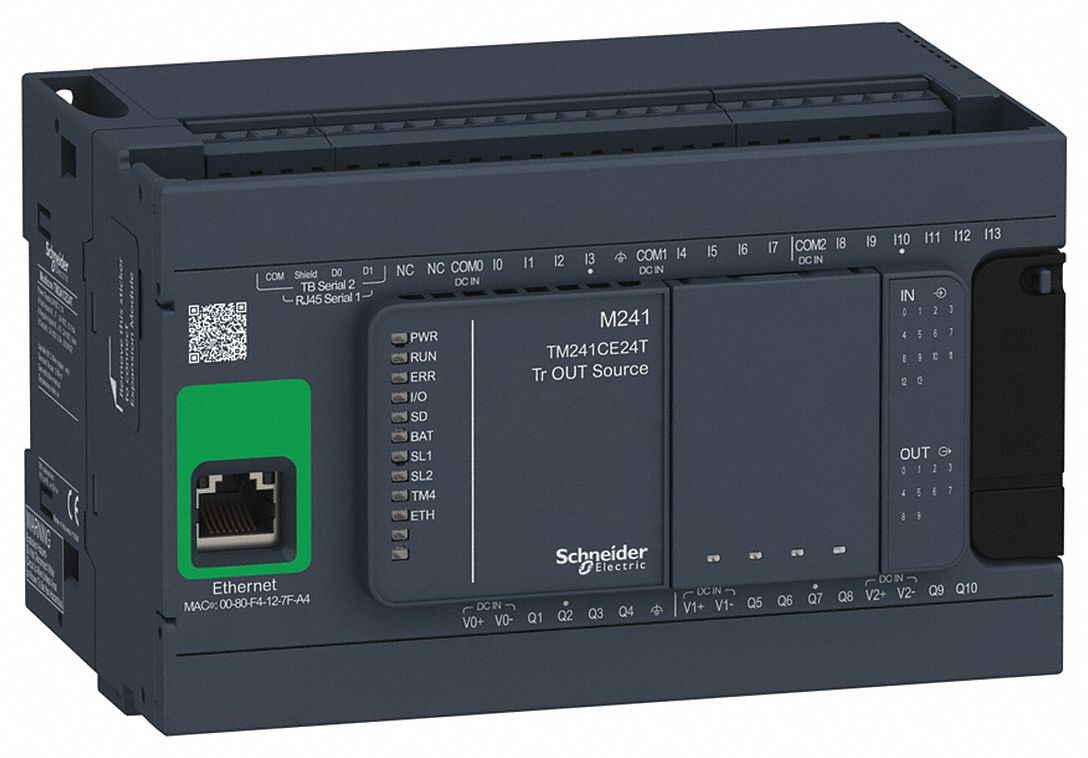 PLC: (14) Discrete, (10) Transistor, 24V AC : 24V DC