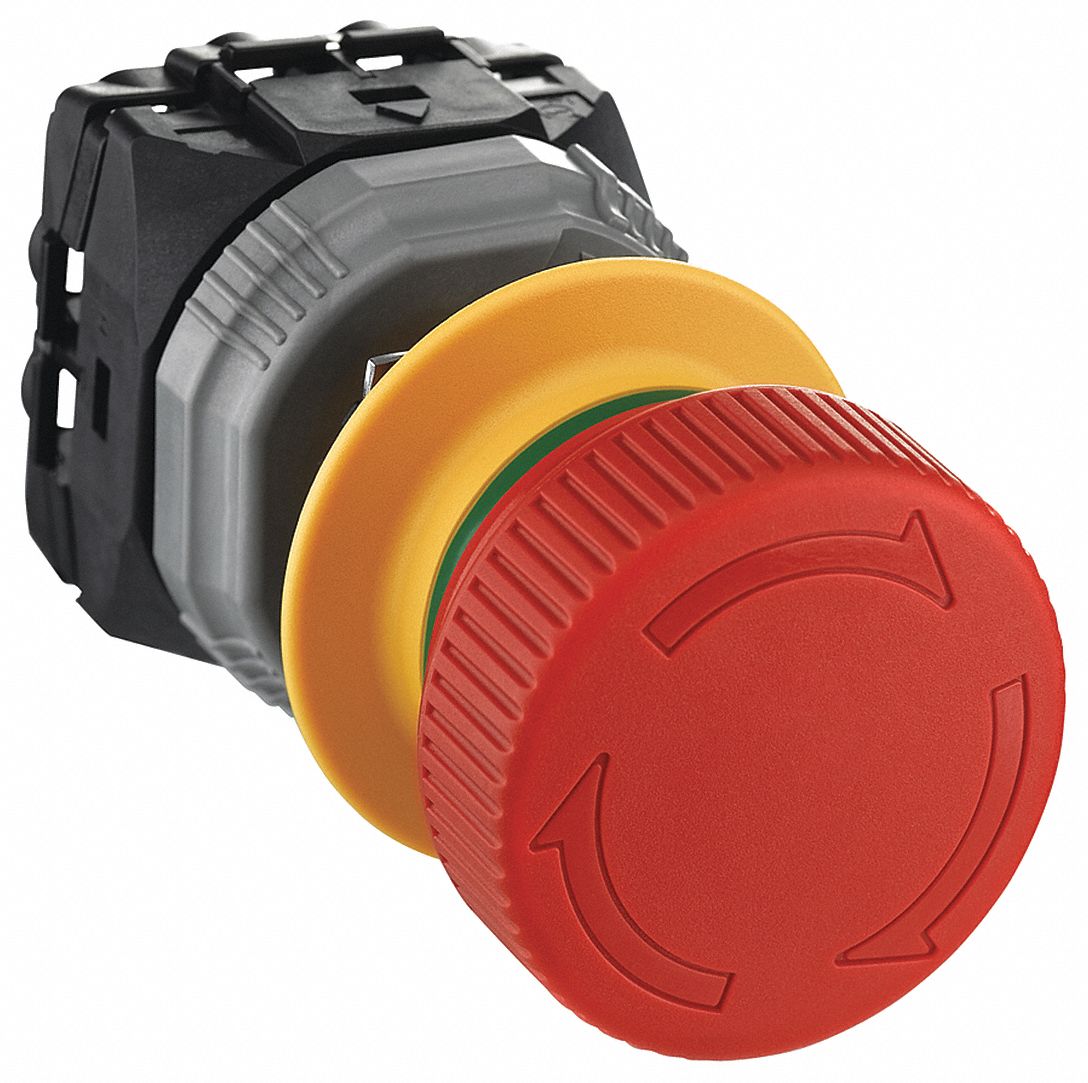 Schneider electric non illuminated mushroom head profile emergency