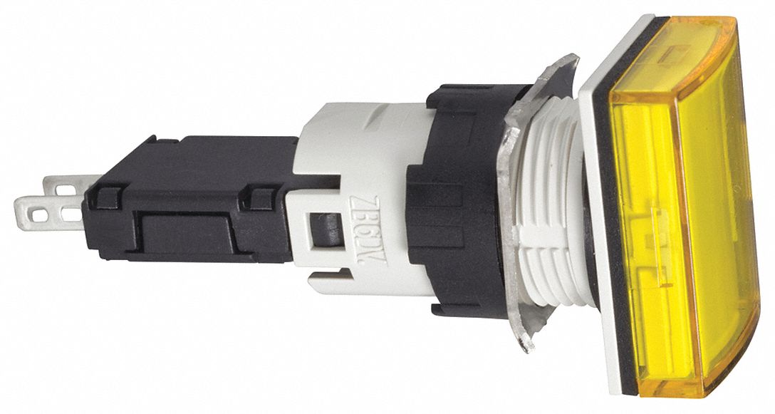 Pilot Light,  Yellow,  16mm,  LED