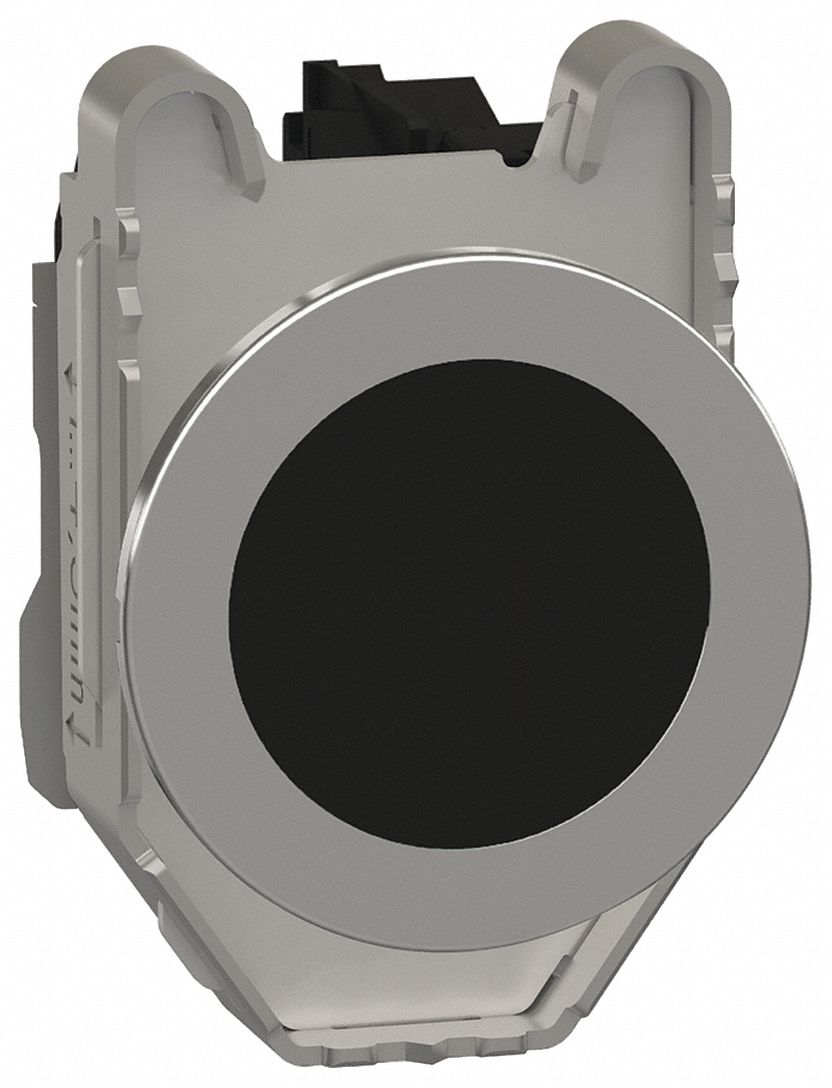 Flush Push Button Operator: Non-Illuminated, Flush Profile, Metallic, 30 mm, 1NO