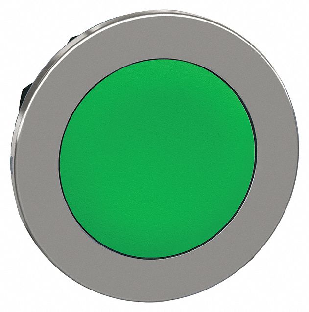 Push Button Head,  30mm,  Green