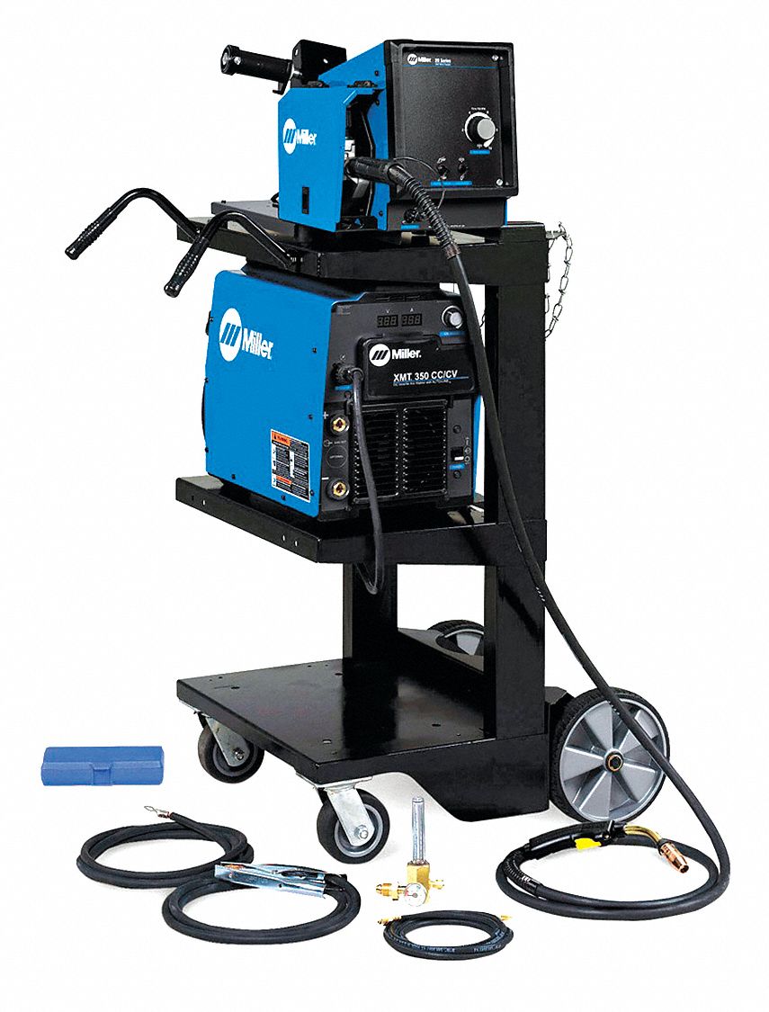 MULTIPROCESS WELDER, XMT 350 CC/CV, DC, MIG PACK WITH 20 SERIES WIRE FEEDER