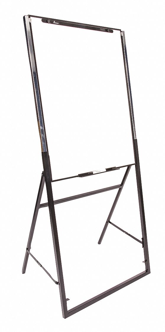 Easel Mounted, 26 in Dry Erase Ht, Dry Erase Board 55XD497520016422441 Grainger