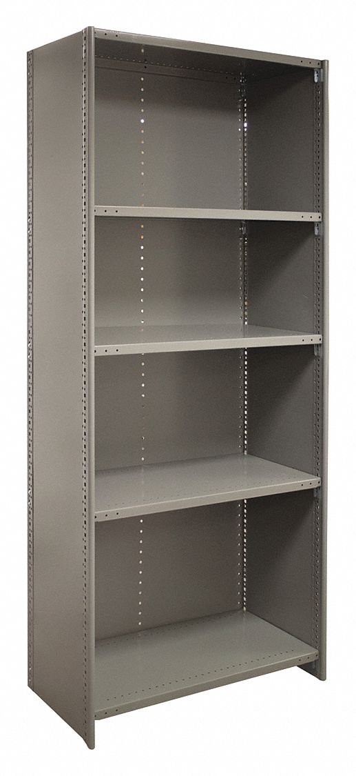 LYON Metal Shelving, 85" H, 36" W, Gray 55XH18DDJDP3057 Grainger